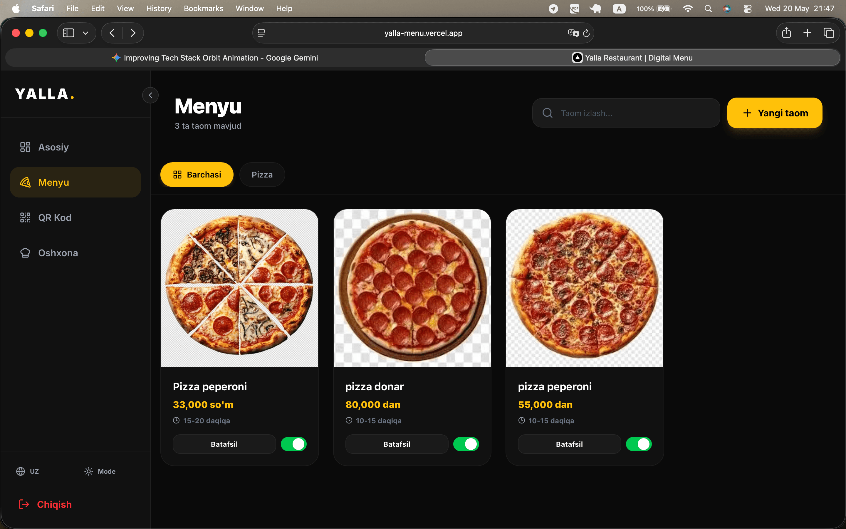 QR Restaurant Menu & POS